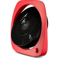 BOVADO USA High TurboPowered Table Top Fan (10”) –Adjustable Tilt Angle – Quiet Yet Powerful Motor- Portable and Fashionable Desk Fan for Home or Office – by Comfort Zone (Red) - B07CNVD1HY